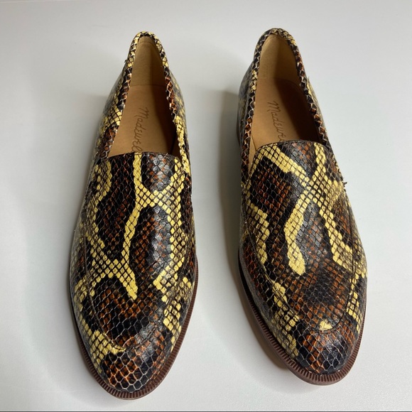 Madewell Frances Loafer in Snake Embossed Leather - Picture 2 of 7